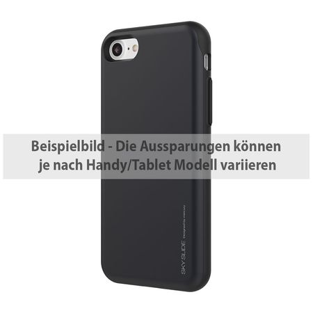 Goospery - Samsung Galaxy Note 4 Handyhülle - Case aus Plastik - Sky Slide Bumper - schwarz