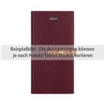 Goospery - Hülle für iPhone 6 Plus/6S Plus - Kunstleder Case - Romance Diary Series - weinrot/braun