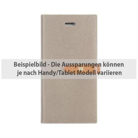 Goospery - Hülle für Samsung Galaxy Note 5 - Kunstleder Case - Romance Diary Series - grau/orange