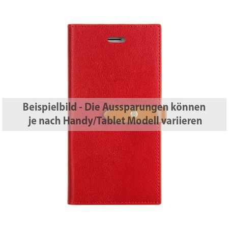 Goospery - Hülle für Samsung Galaxy Note 5 - Kunstleder Case - Romance Diary Series - rot/orange