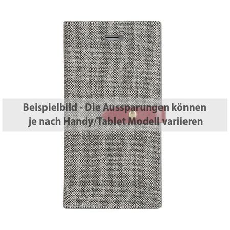 Goospery - iPhone 6 Plus/6S Plus Handy Case - Hülle aus Kunstleder - Milano Diary Series - grau/weinrot