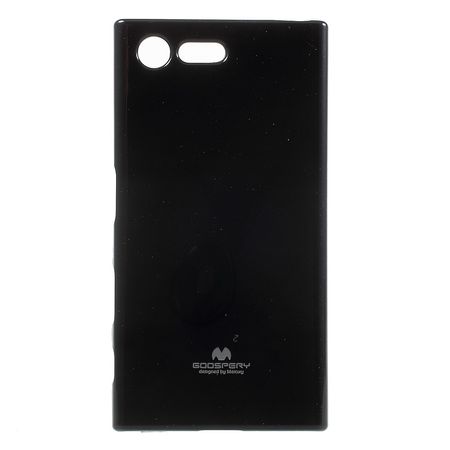Goospery - Sony Xperia X Compact Handy Hülle - TPU Soft Case - Pearl Jelly Series - schwarz