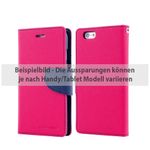 Goospery - Samsung Galaxy Tab A 7.0 Hülle - Tablet Bookcover - Fancy Diary Series - pink/navy