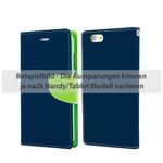 Goospery - Samsung Galaxy Tab A 9.7 Hülle - Tablet Bookcover - Fancy Diary Series - navy/lime
