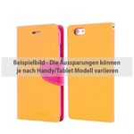 Goospery - iPad Pro 12.9 Hülle - Tablet Bookcover - Fancy Diary Series - gelb/pink