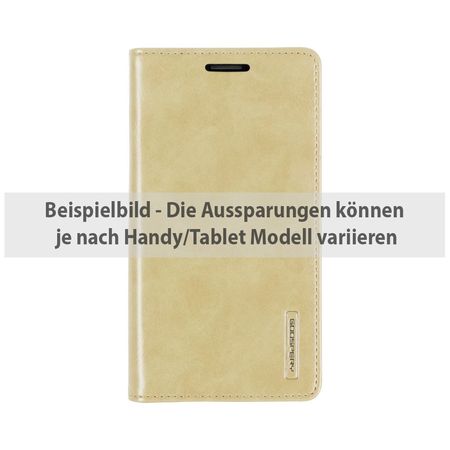 Goospery - Handyhülle für Sony Xperia XA - Case aus Leder - Blue Moon Series - gold