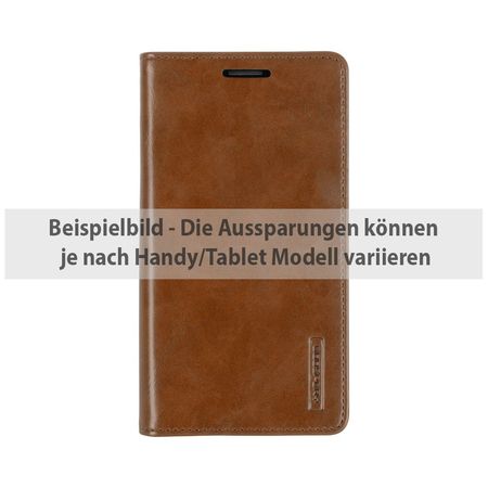 Goospery - Handyhülle für Sony Xperia XA - Case aus Leder - Blue Moon Series - braun