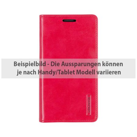 Goospery - Handyhülle für Sony Xperia XA - Case aus Leder - Blue Moon Series - rot