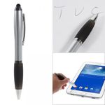 Touch Pen Stylus Eingabestift + Kugelschreiber - liegt angenehm in der Hand - schwarz