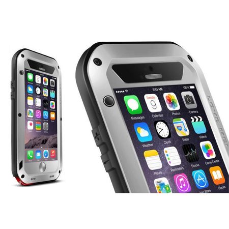 Love Mei - iPhone 6 Plus/6S Plus - Ultrarobuste Metall Hülle - Powerful Series - silber