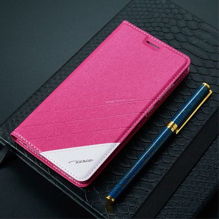 TSCASE - Handyhülle für OnePlus 3/3T - Case aus Leder - sandartige Textur - rosa