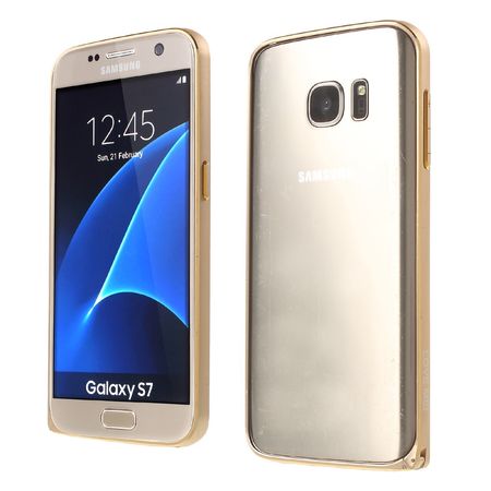 Love Mei - Samsung Galaxy S7 - Metall Bumper - champagnerfarben
