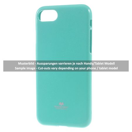 Goospery - Hülle für iPhone 8 Plus / 7 Plus - TPU Soft Case - Pearl Jelly Series - mint