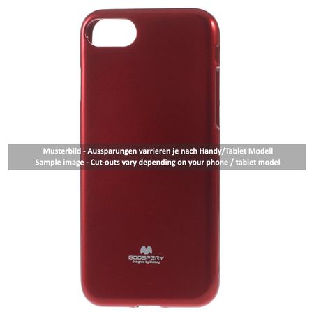 Goospery - Hülle für Samsung Galaxy A3 (2017) - TPU Soft Case - Pearl Jelly Series - rot