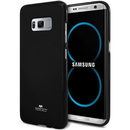 Goospery - Samsung Galaxy S8 Handy Hülle - TPU Soft Case - Pearl Jelly Series - schwarz