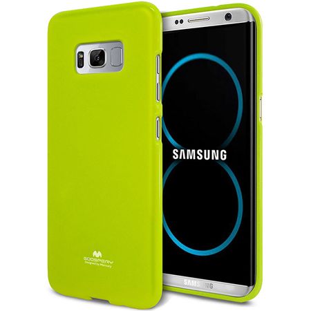 Goospery - Samsung Galaxy S8 Plus Handy Hülle - TPU Soft Case - Pearl Jelly Series - lime