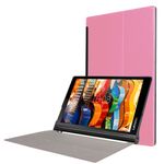 Hülle für Lenovo Yoga Tab 3 10 - Cover aus Leder - mit Standfunktion - pink