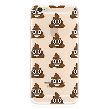 Samsung Galaxy S6 Hülle - Biegsames Plastik Case - Emoji Haufen