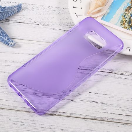Handyhülle für Samsung Galaxy S8 Plus - TPU Soft Case - S-Shape - purpur