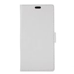 LG G6 Handyhülle - Crazy Horse Leder Case - mit Standfunktion - weiss
