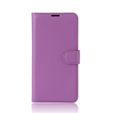 Hülle für Sony Xperia XA1 Ultra - Case aus Leder - mit Litchitextur - purpur