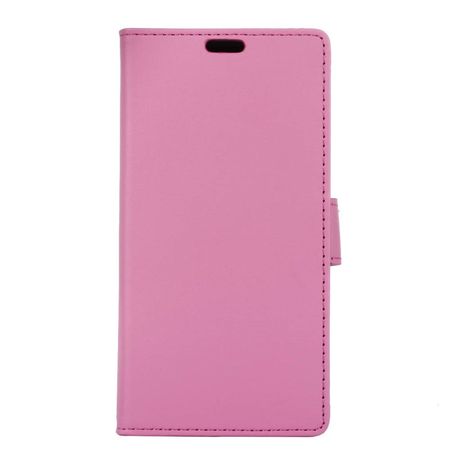 Handy Hülle für HTC U Play - Leder Bookcover - mit Standfunktion - rosa