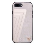 Nillkin - iPhone 8 Plus / 7 Plus Hülle - Case aus Leder/Plastik - Hybrid Series - weiss