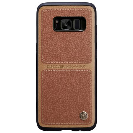 Nillkin - Samsung Galaxy S8 Plus Handy Hülle - Backcover aus Leder/Plastik - Burt Series - braun