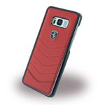 Ferrari - Samsung Galaxy S8 Plus Leder Hardcover Hülle - Heritage Series - rot