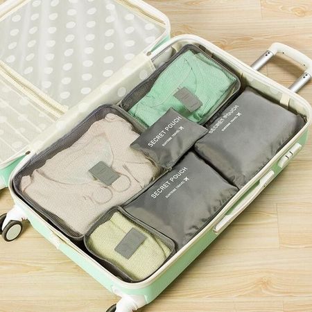 4-teiliges Reisetaschen-Set Aus PU-Leder – Wasserdichte Kosmetiktaschen, Organisiert & Stylisch