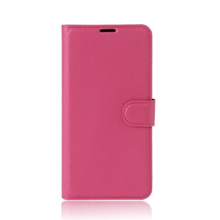 Nokia 3 Hülle - Handy Case aus Leder - mit Litchitextur - rosa