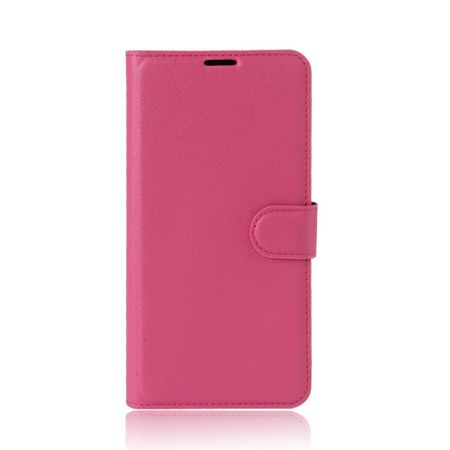 Nokia 5 Hülle - Handy Case aus Leder - mit Litchitextur - rosa