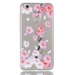 Huawei P8 Lite (2017) Handyhülle - SoftTPU Softcase - pinke Blumen