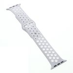 Apple Watch (41/40/38mm) Silikon Armband - gelocht - grau