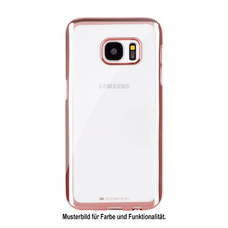 Goospery - Gummi Cover für Samsung Galaxy A3 (2017) - Handyhülle aus Gummi - Ring 2 Series - rosagold