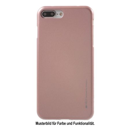 Goospery - Handy Hülle für Samsung Galaxy J3 (2017) - TPU Soft Case - i Jelly Metal Series - rosegold