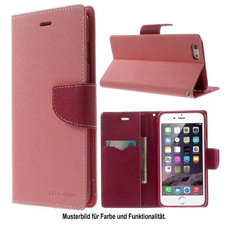 Goospery - Samsung Galaxy J7 (2017) Hülle - Handy Bookcover - Fancy Diary Series - rosa/pink