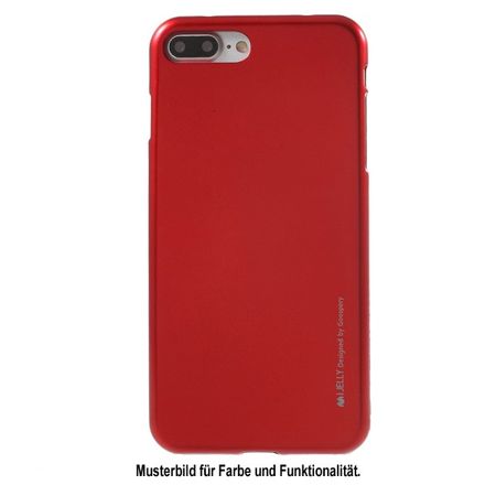 Goospery - Handy Hülle für Xiaomi Mi6 - TPU Soft Case - i Jelly Metal Series - rot