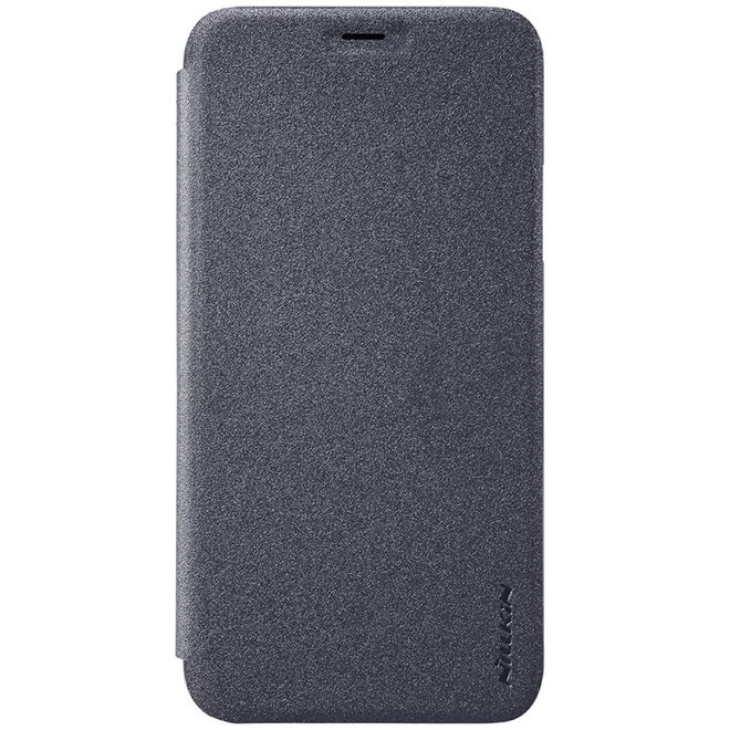 Nillkin - iPhone XS / X Hülle - Funkelndes Leder Case - Sparkle Series - schwarz