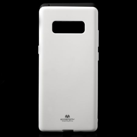 Goospery - Hülle für Samsung Galaxy Note 8 - TPU Soft Case - Pearl Jelly Series - weiss