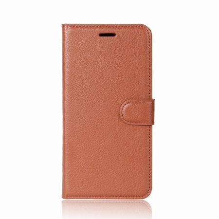 Asus Zenfone 4 Selfie Pro (ZD552KL) Hülle - Case aus Leder - mit Litchitextur und Standfunktion - braun