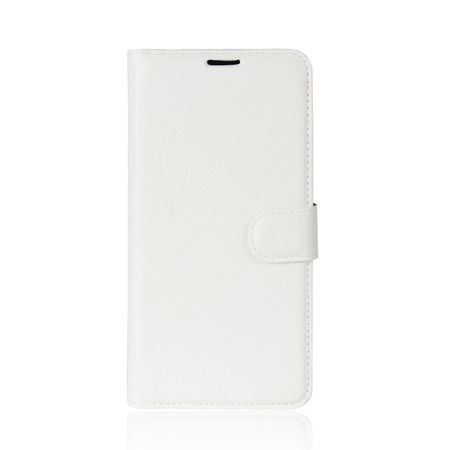 Asus Zenfone 4 (ZE554KL) Hülle - Case aus Leder - mit Litchitextur und Standfunktion - weiss