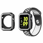 Apple Watch (42mm) Silikon Hülle - zweifarbig - schwarz/weiss