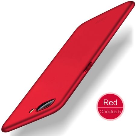 Mofi - OnePlus 5 Handyhülle - Case aus Hartplastik - Shield Series - rot