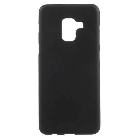 Samsung Galaxy A8+ (2018) Handyhülle - TPU Softcase - matt - schwarz