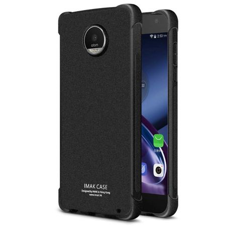 Imak - Motorola Moto Z2 Play Handyhülle - Case aus TPU Plastik - inklusive Schutzfolie - matt schwarz