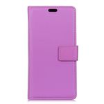 Nokia 7 Handy Cover - Hülle aus Leder - mit Standfunktion - purpur