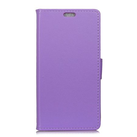 OnePlus 5T Handyhülle - Bookcover aus Leder - mit Standfunktion - purpur