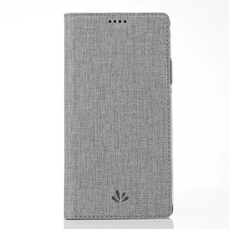 Vili Dmx - OnePlus 5T Hülle - Case aus Leder - mit Standfunktion - grau