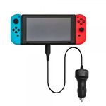 Nintendo Switch USB Typ-C Car Charger Auto Ladegerät mit 2m Kabel - schwarz